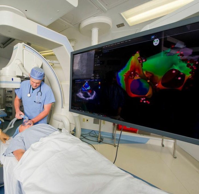 Jacob Hantla providing cardiac anesthesia with 3D electroanatomic mapping